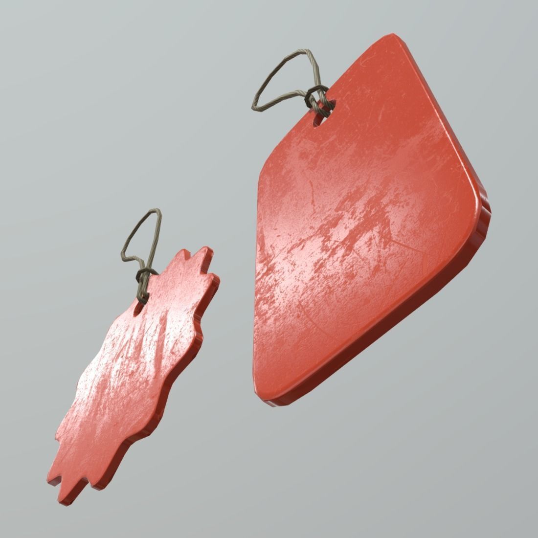 Price Tags 3 Low-poly 3D model_7