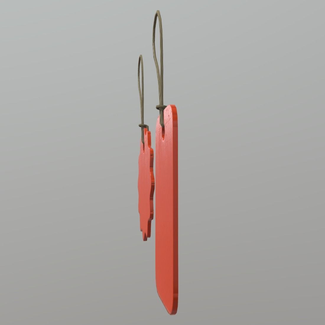 Price Tags 3 Low-poly 3D model_3