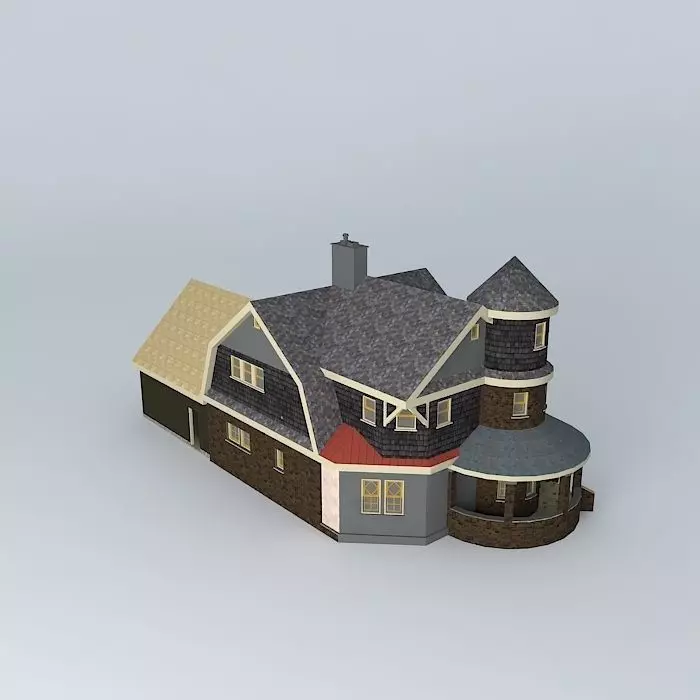 Victorian Cottage Free 3D model