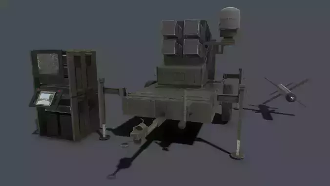 Exactor mk2 Low-poly 3D model