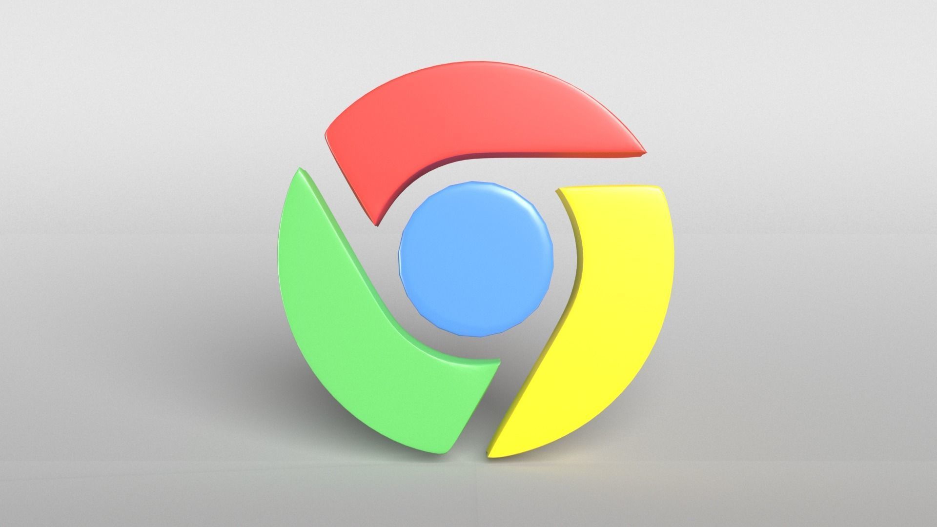 Chrome Logo 001 Free low-poly 3D model_2