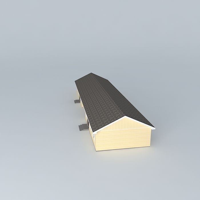 Paul Duplex House Free 3D model_2