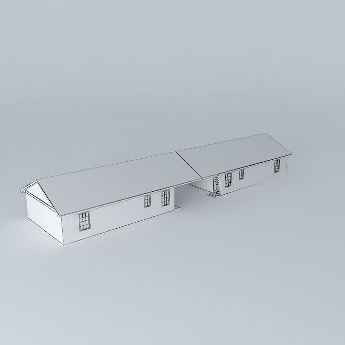 Paul Duplex House Free 3D model_4