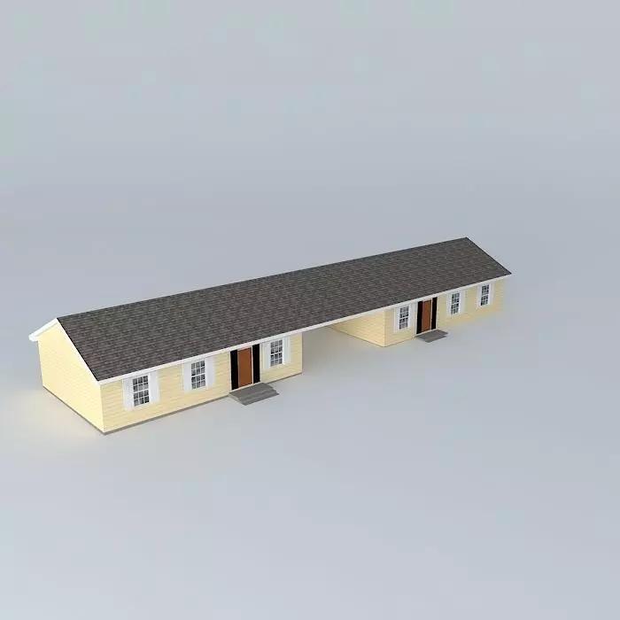 Paul Duplex House Free 3D model_0