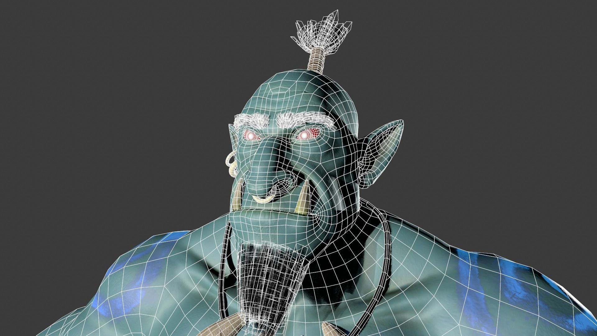Ogre character  Low-poly 3D model_5
