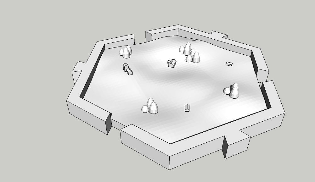 Medieval Campaing Hexagons 3D print model_3