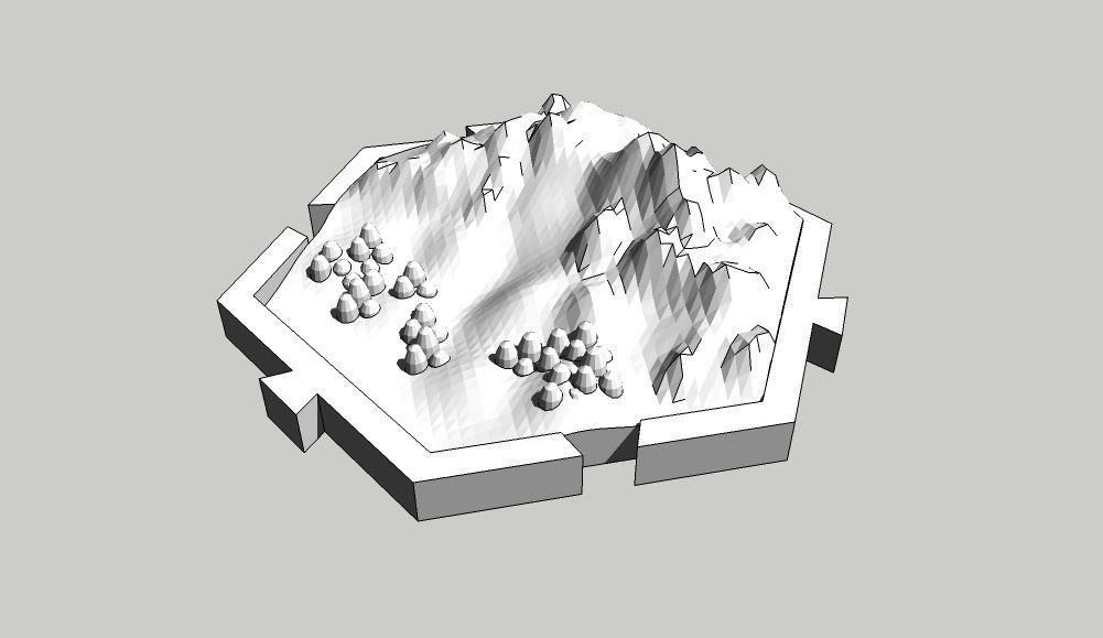 Medieval Campaing Hexagons 3D print model_5