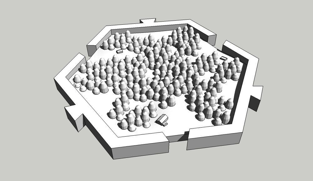 Medieval Campaing Hexagons 3D print model_1