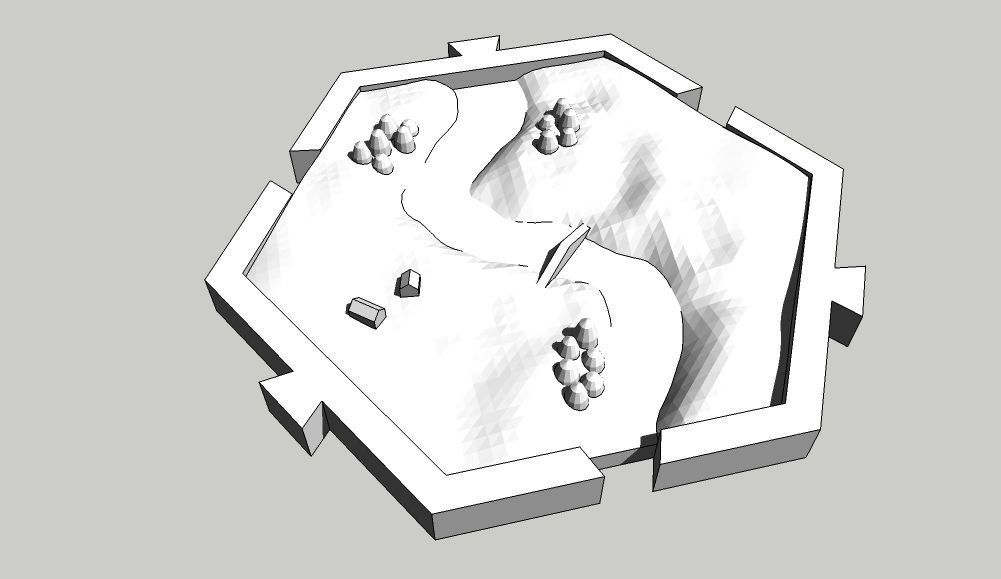 Medieval Campaing Hexagons 3D print model_8