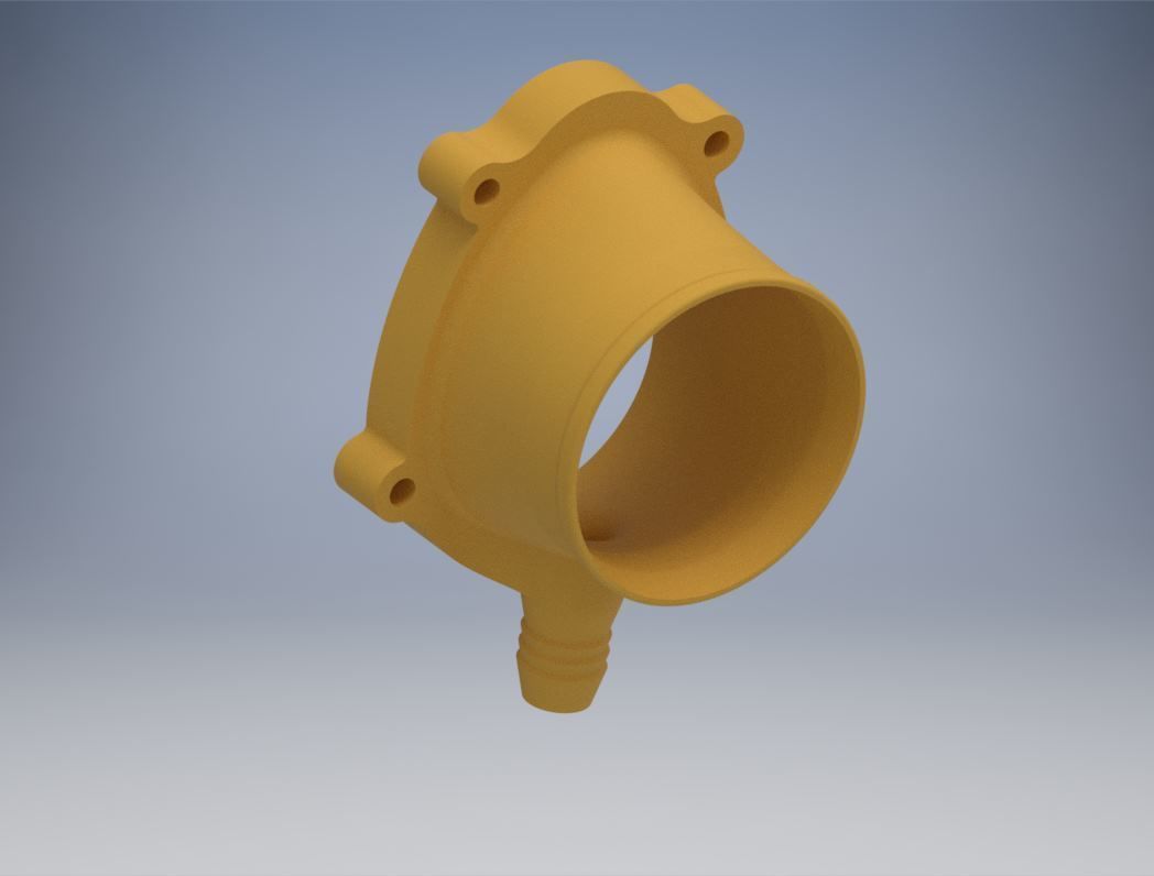 LEXMAUL Powercap c20xe 80 mm pipe 3D print model_2