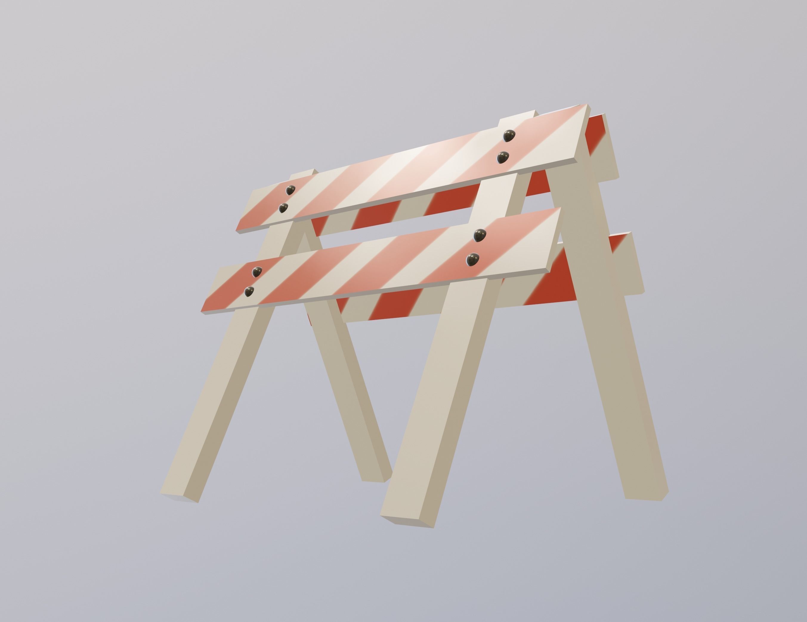 Safety Barrier 3D model_6