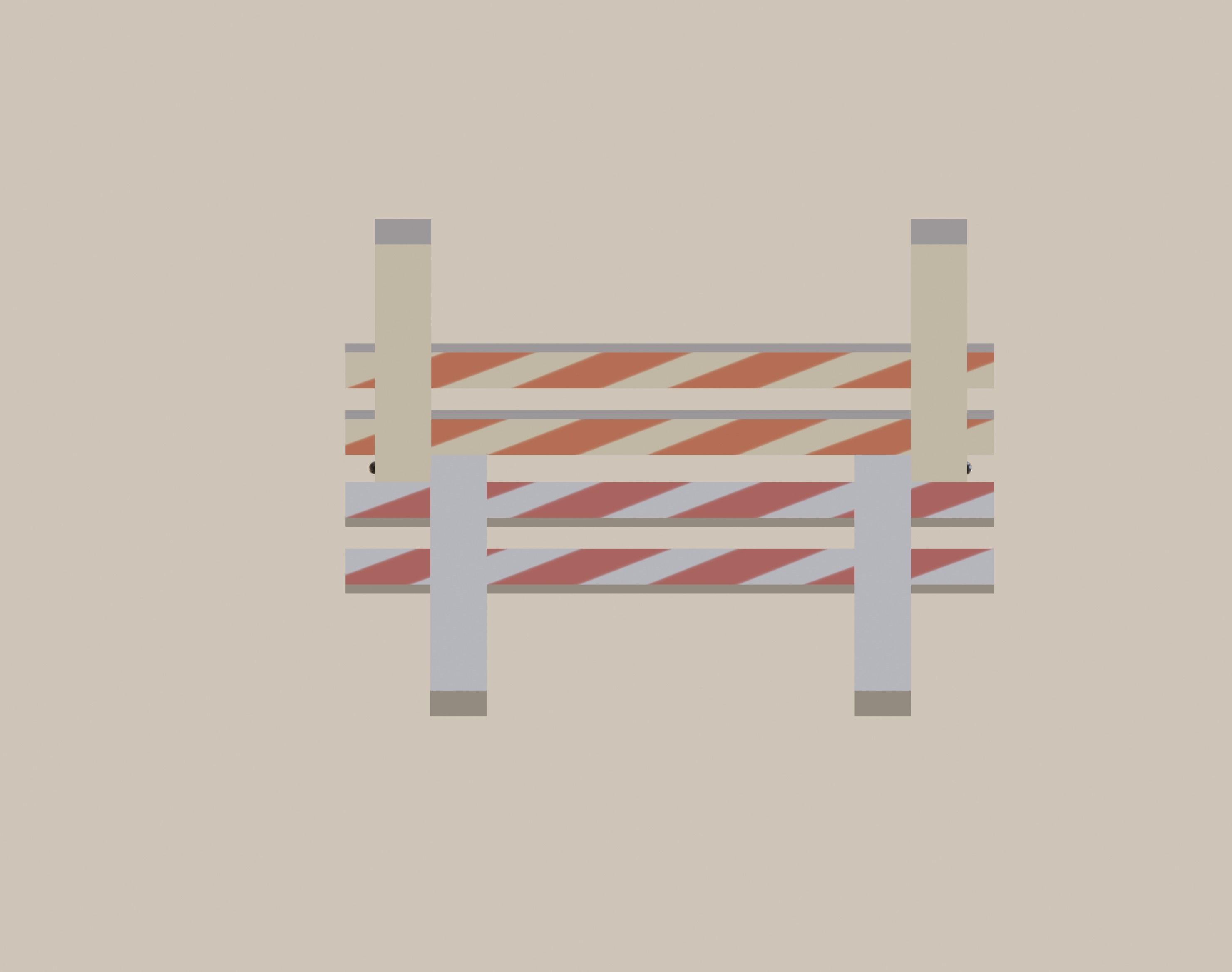 Safety Barrier 3D model_7