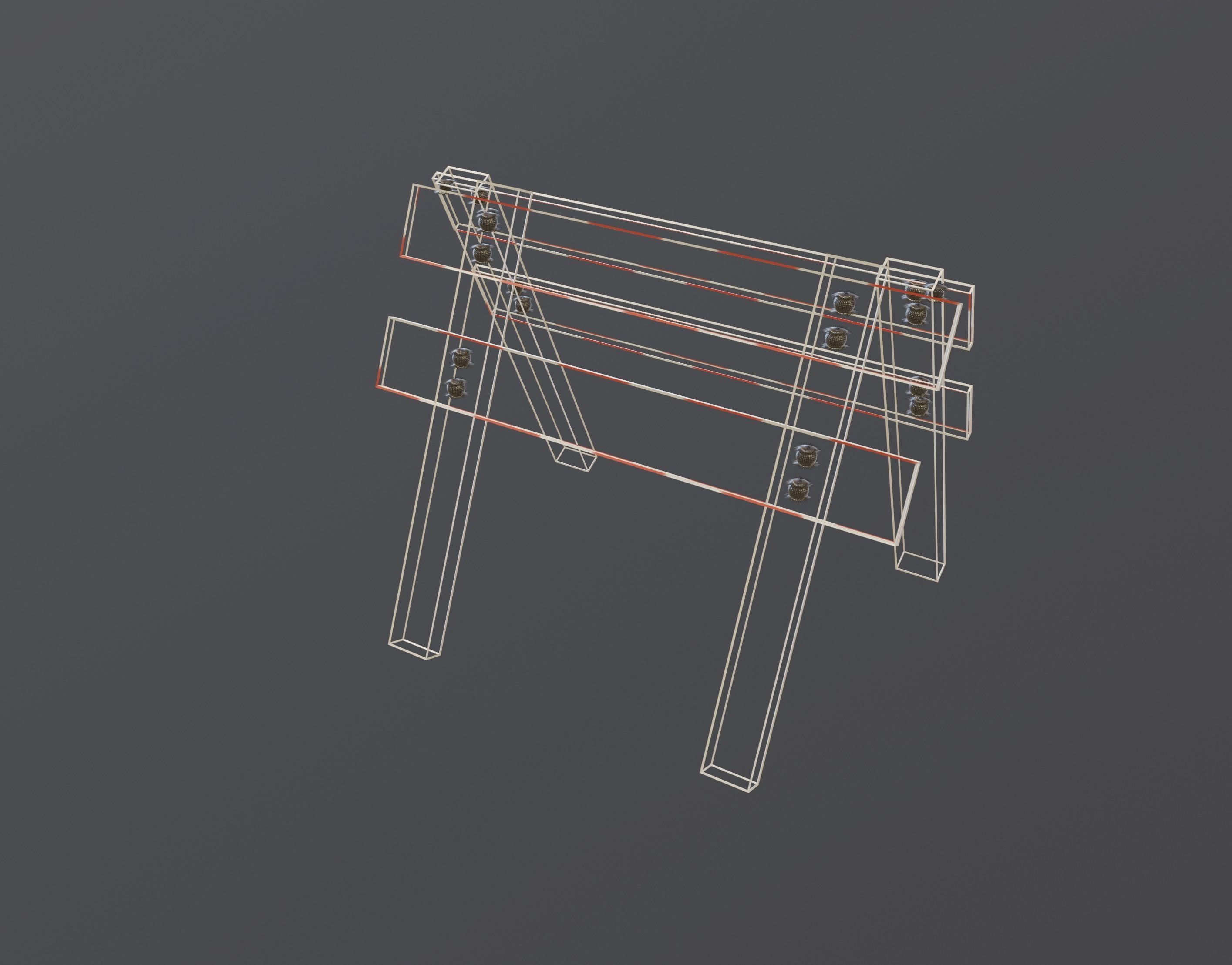 Safety Barrier 3D model_9