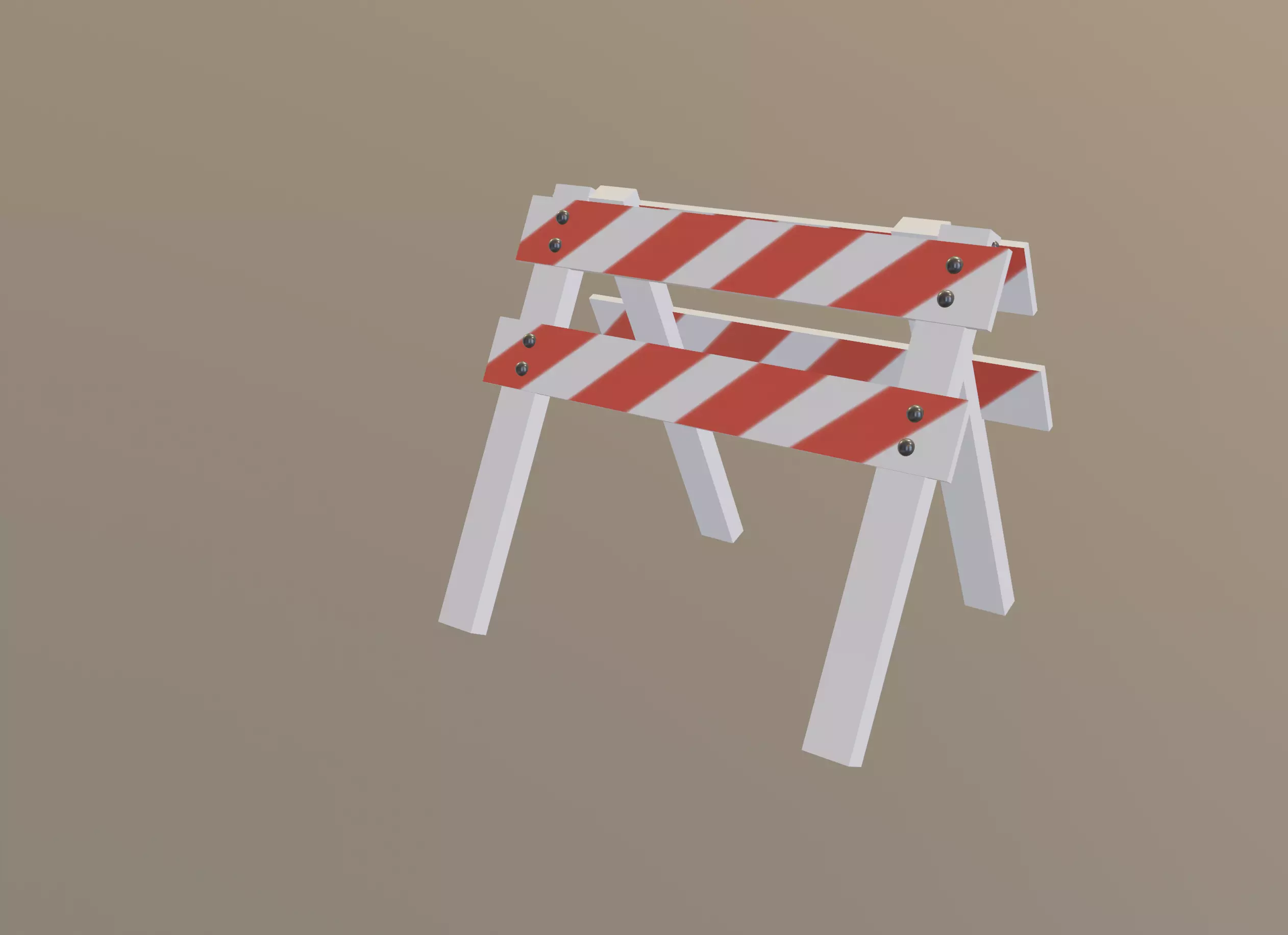 Safety Barrier 3D model_0