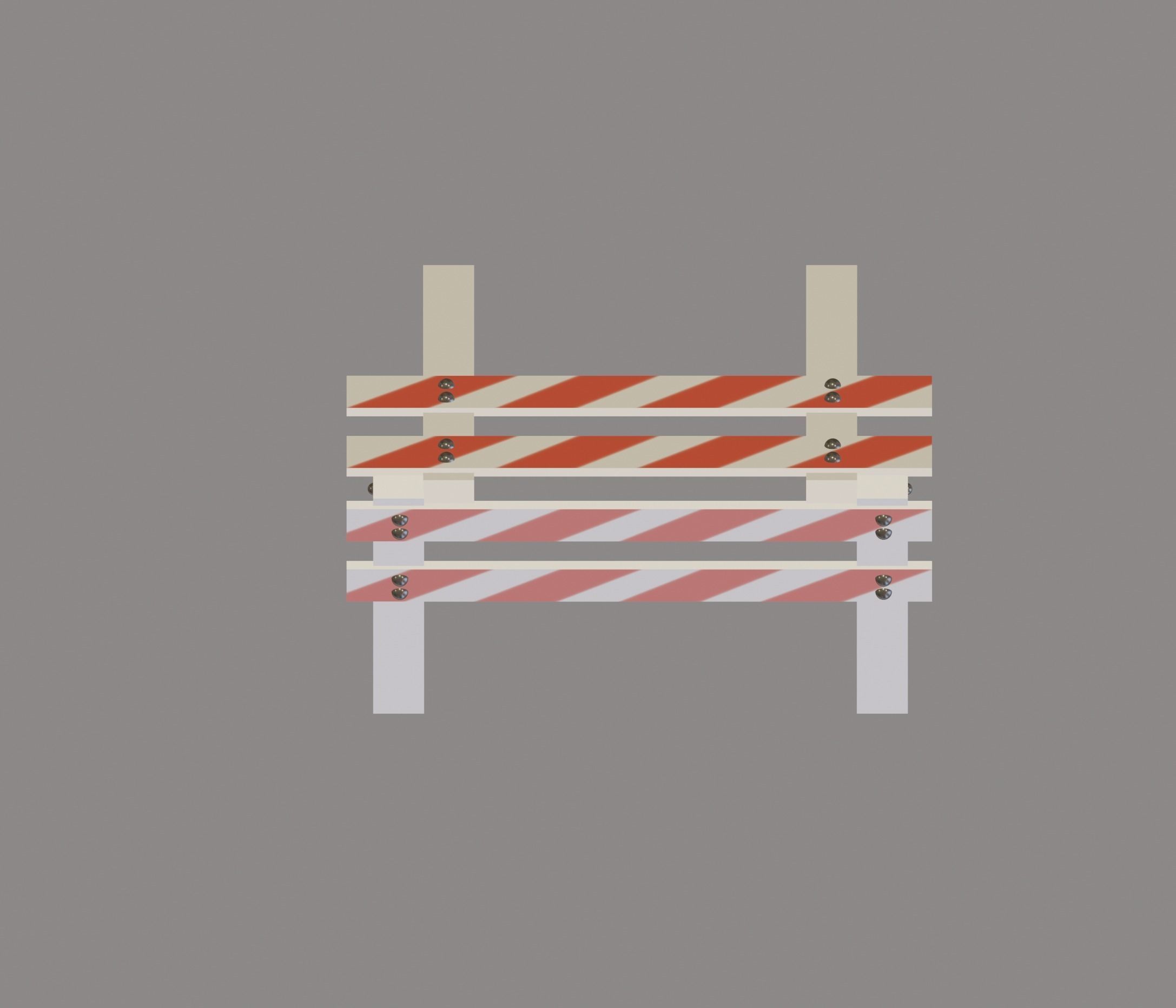 Safety Barrier 3D model_4