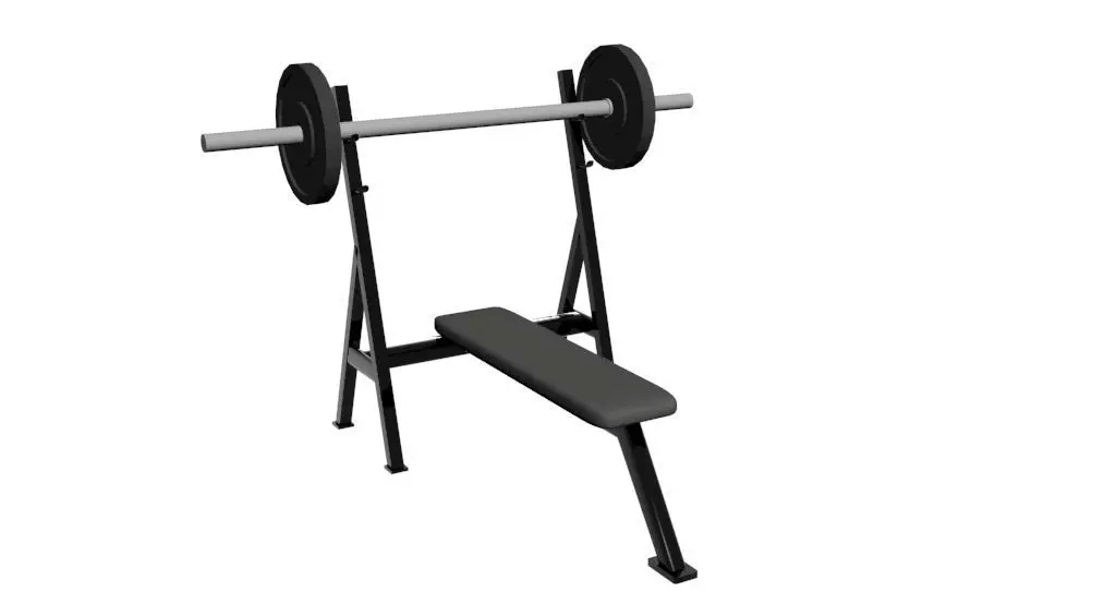 Bench Press 3d Model Low-poly 3D model_0