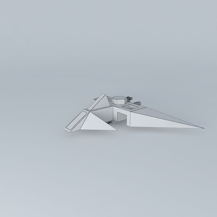 shark jet Free 3D model_4