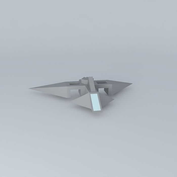 shark jet Free 3D model_2