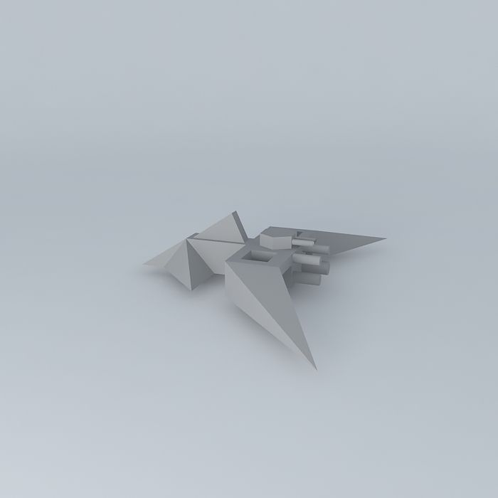 shark jet Free 3D model_1