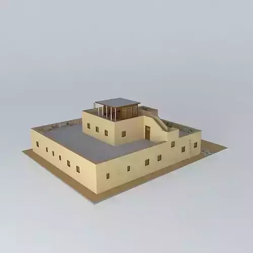 Egyptian house with interior