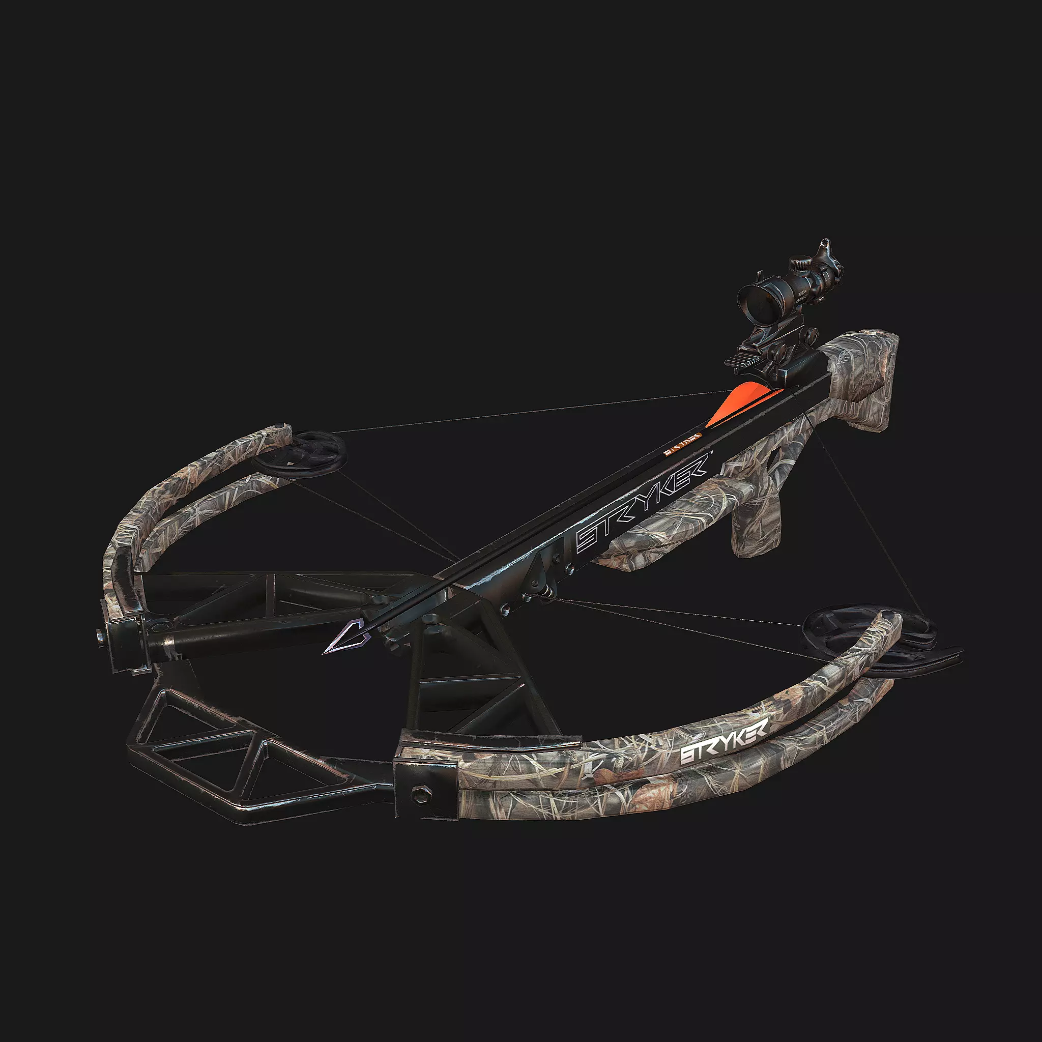 Crossbow Stryker Low-poly 3D model