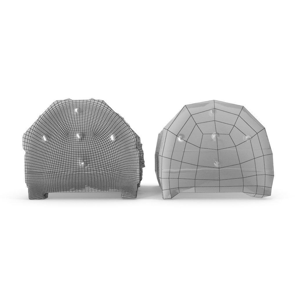 Chest 07 - Low and High Poly Low-poly 3D model_18