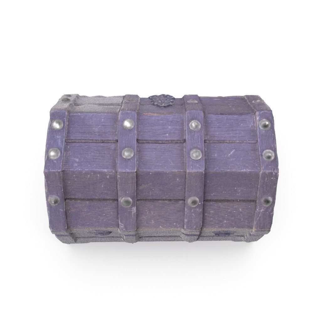 Chest 07 - Low and High Poly Low-poly 3D model_4