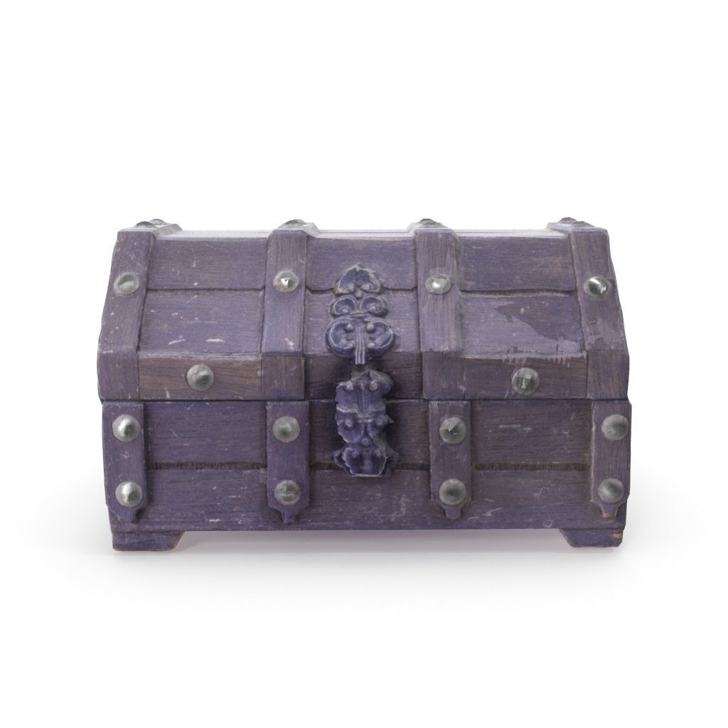 Chest 07 - Low and High Poly Low-poly 3D model_12