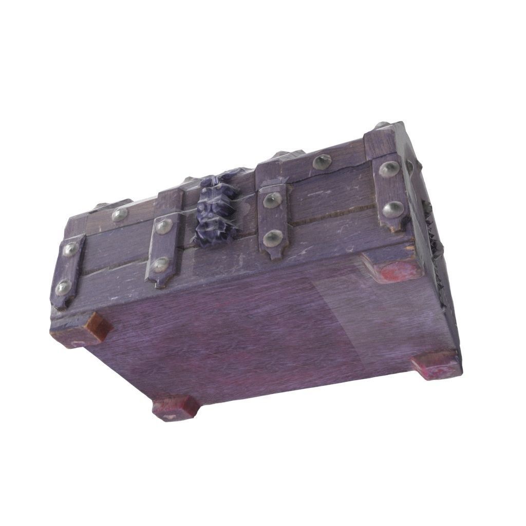 Chest 07 - Low and High Poly Low-poly 3D model_14