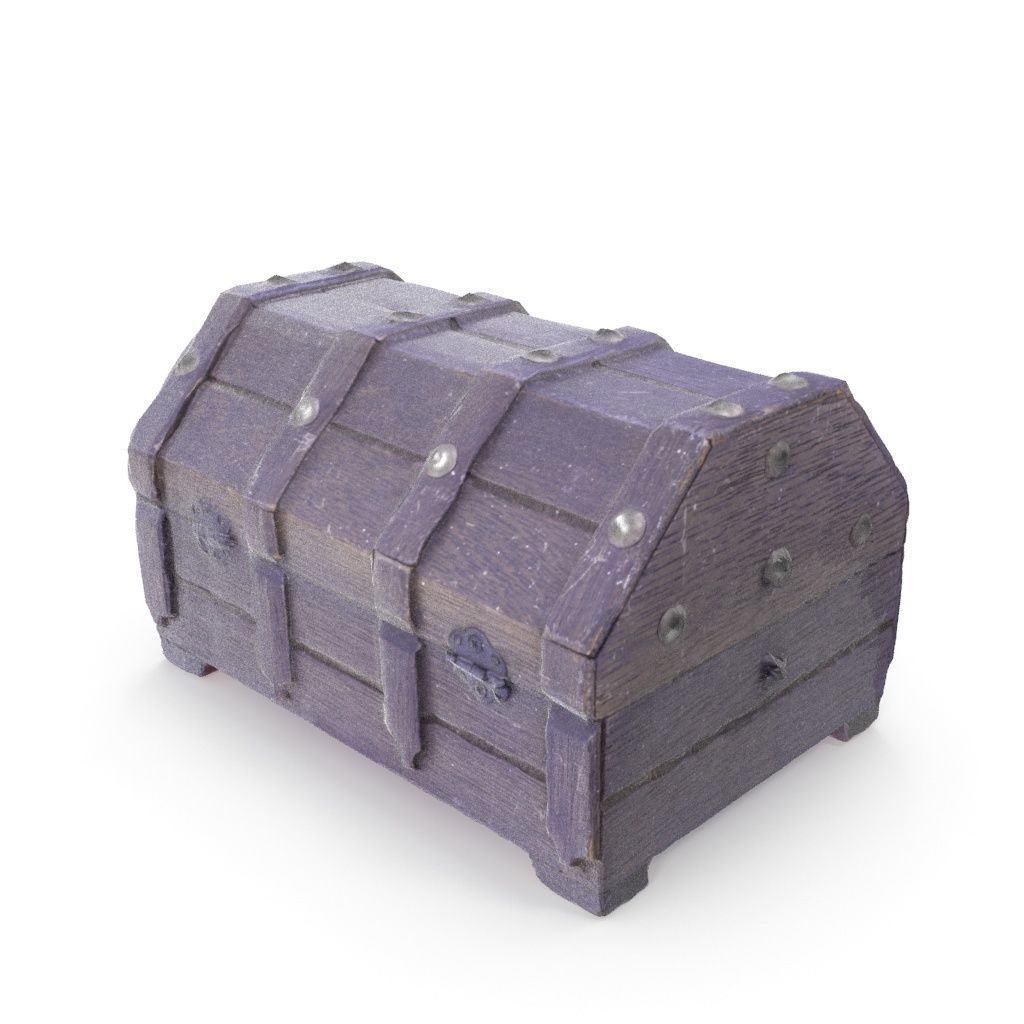 Chest 07 - Low and High Poly Low-poly 3D model_11