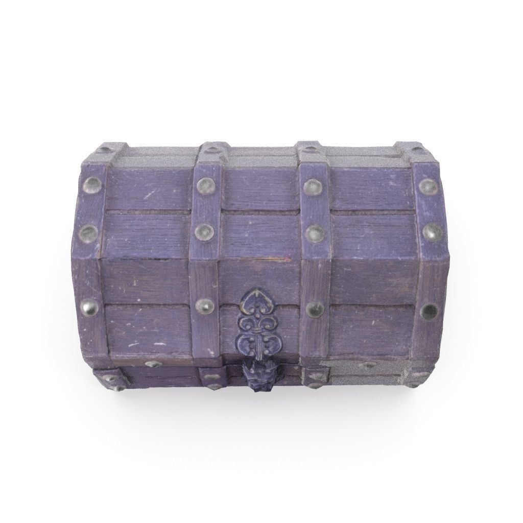 Chest 07 - Low and High Poly Low-poly 3D model_3