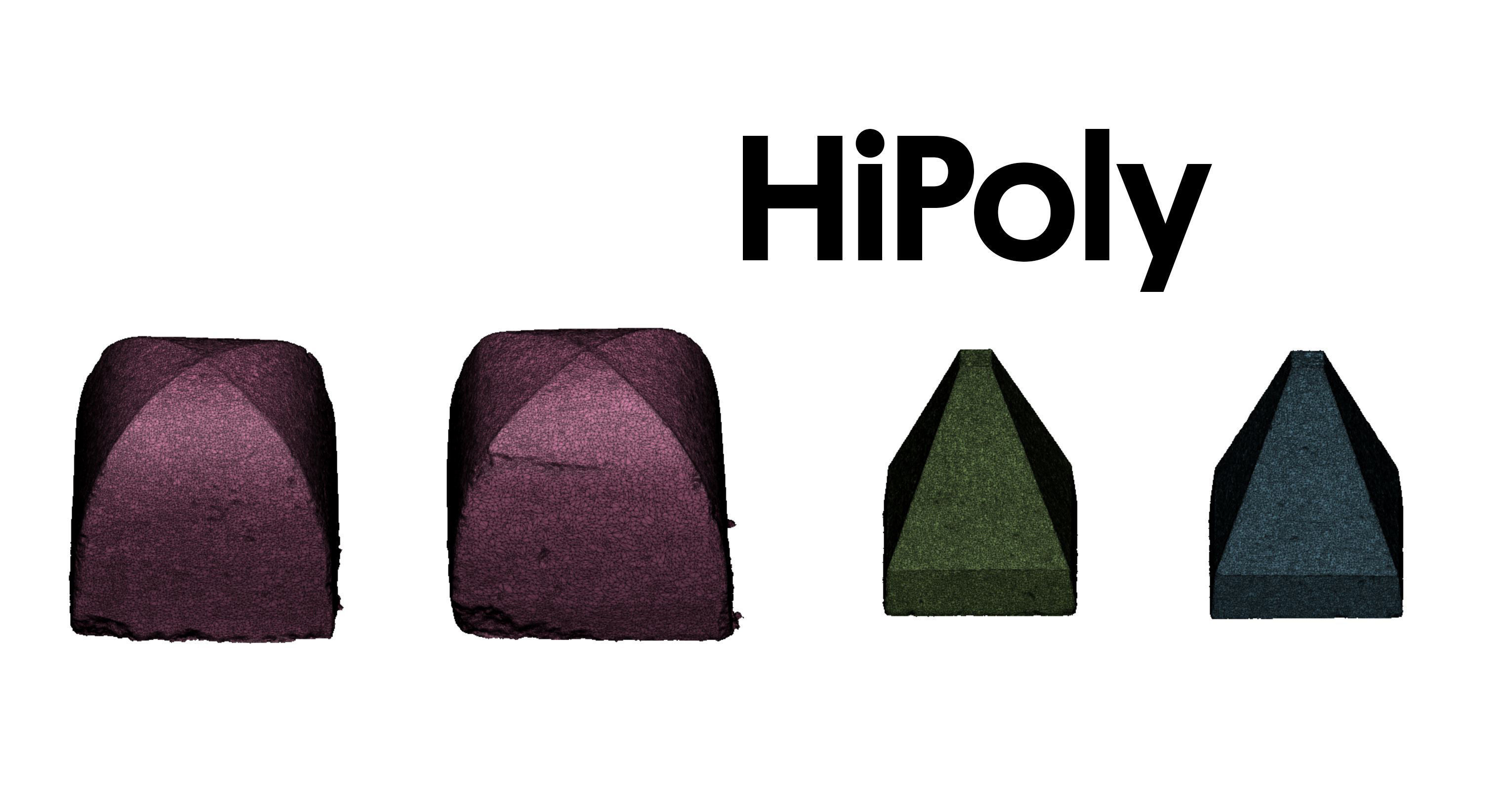 Street concrete barrier set 3D model_12