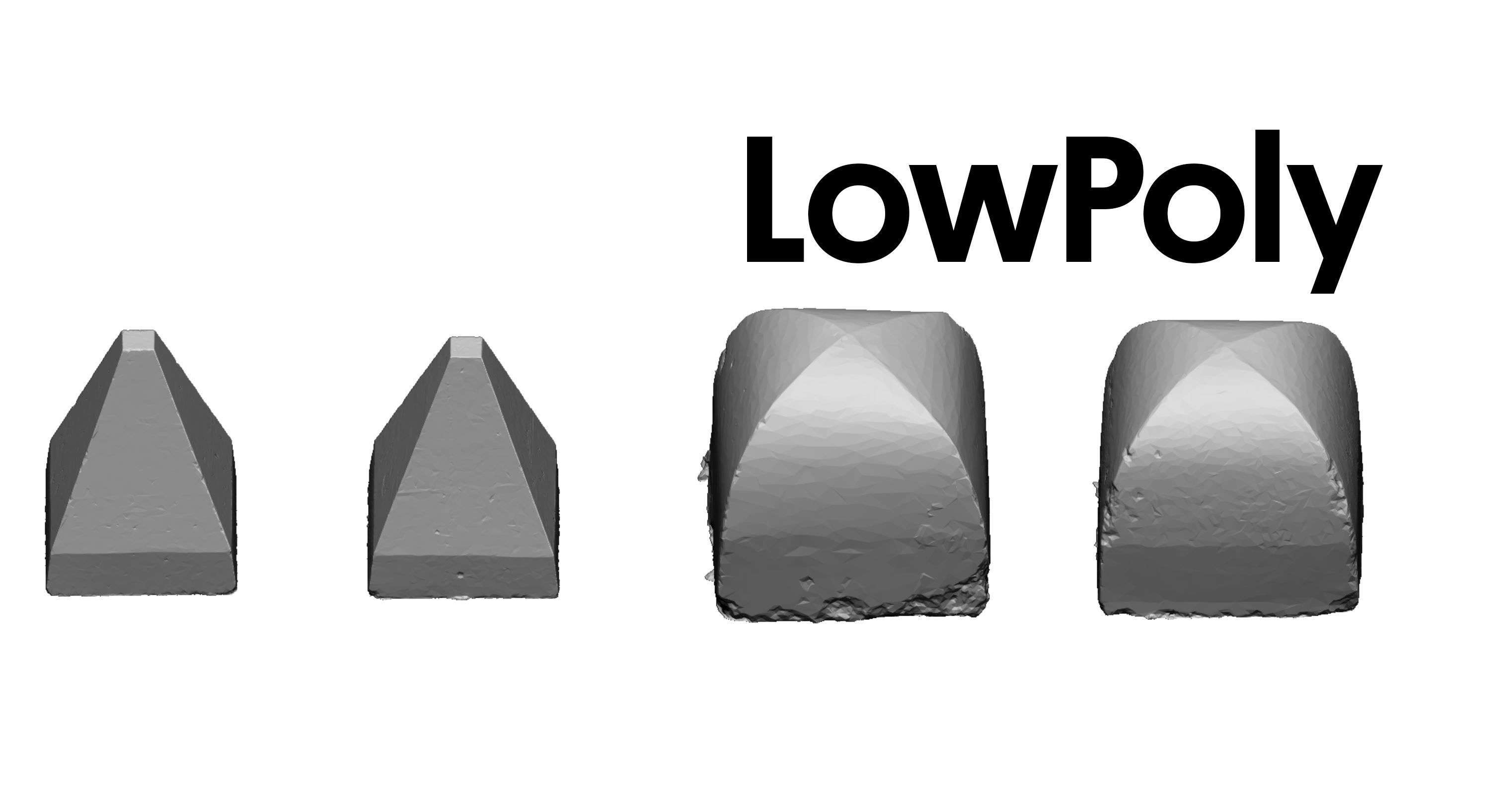 Street concrete barrier set 3D model_11