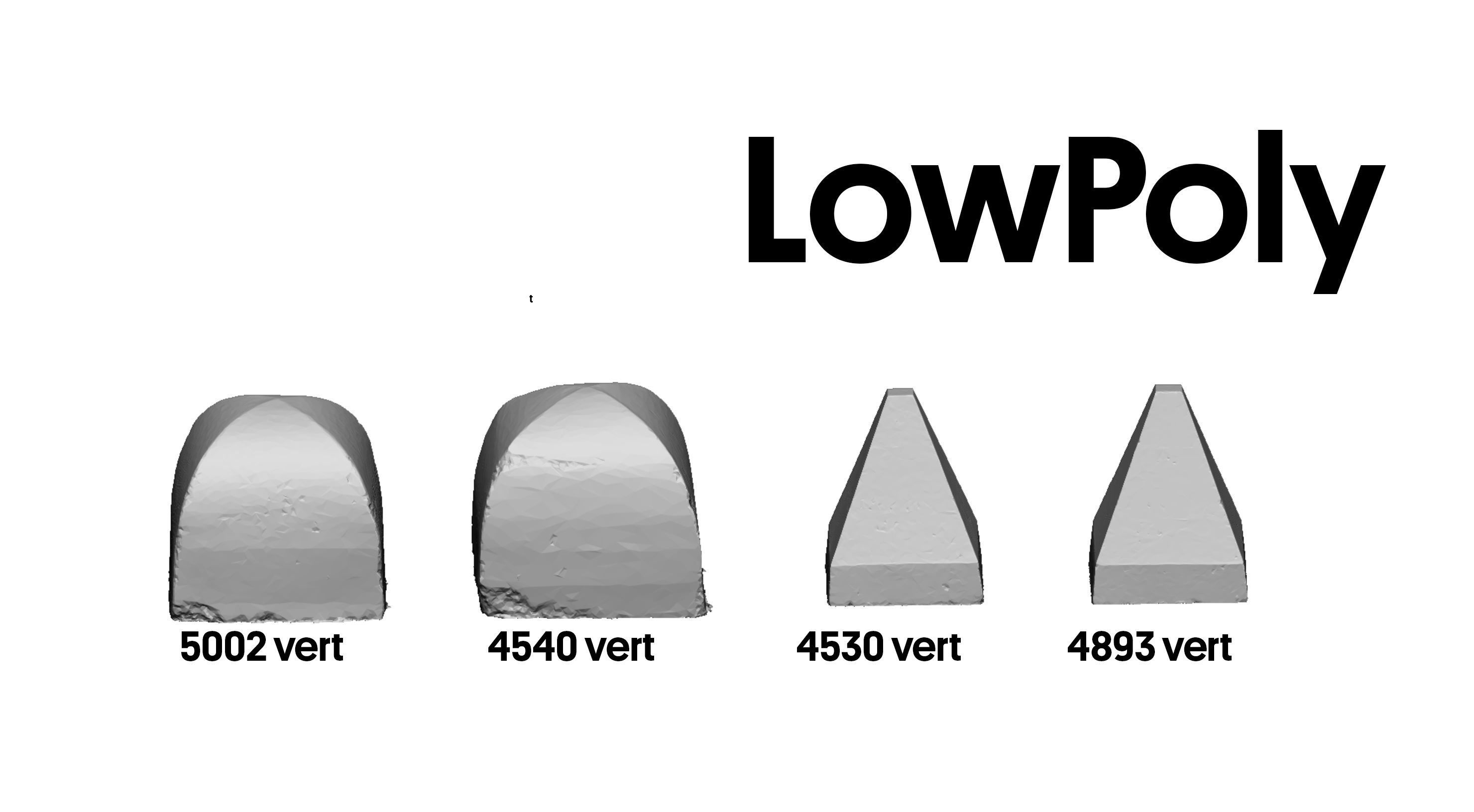 Street concrete barrier set 3D model_10