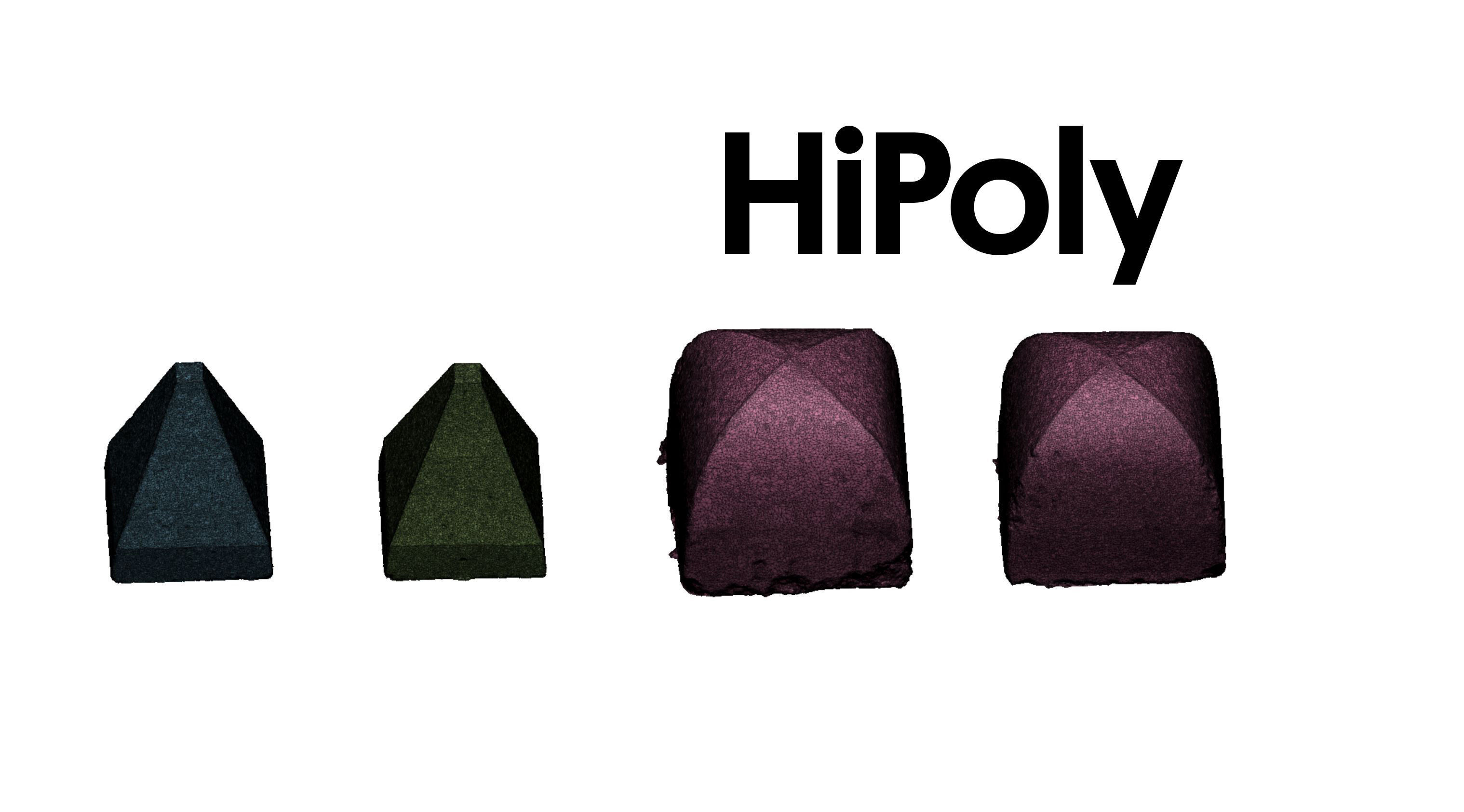 Street concrete barrier set 3D model_9