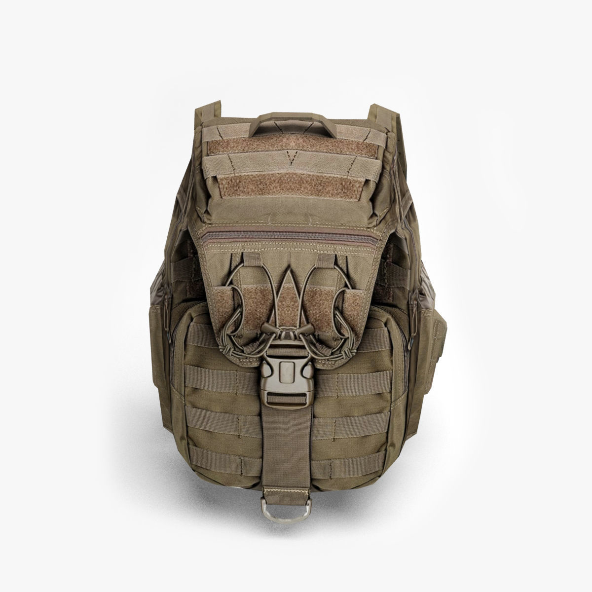 backpack military Low-poly 3D model_1