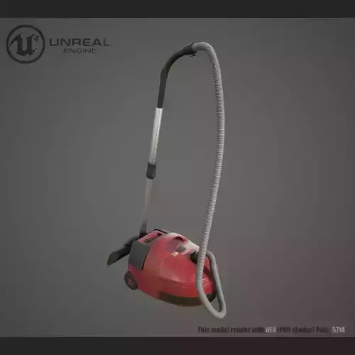 Vacuum cleaner Low-poly 3D model