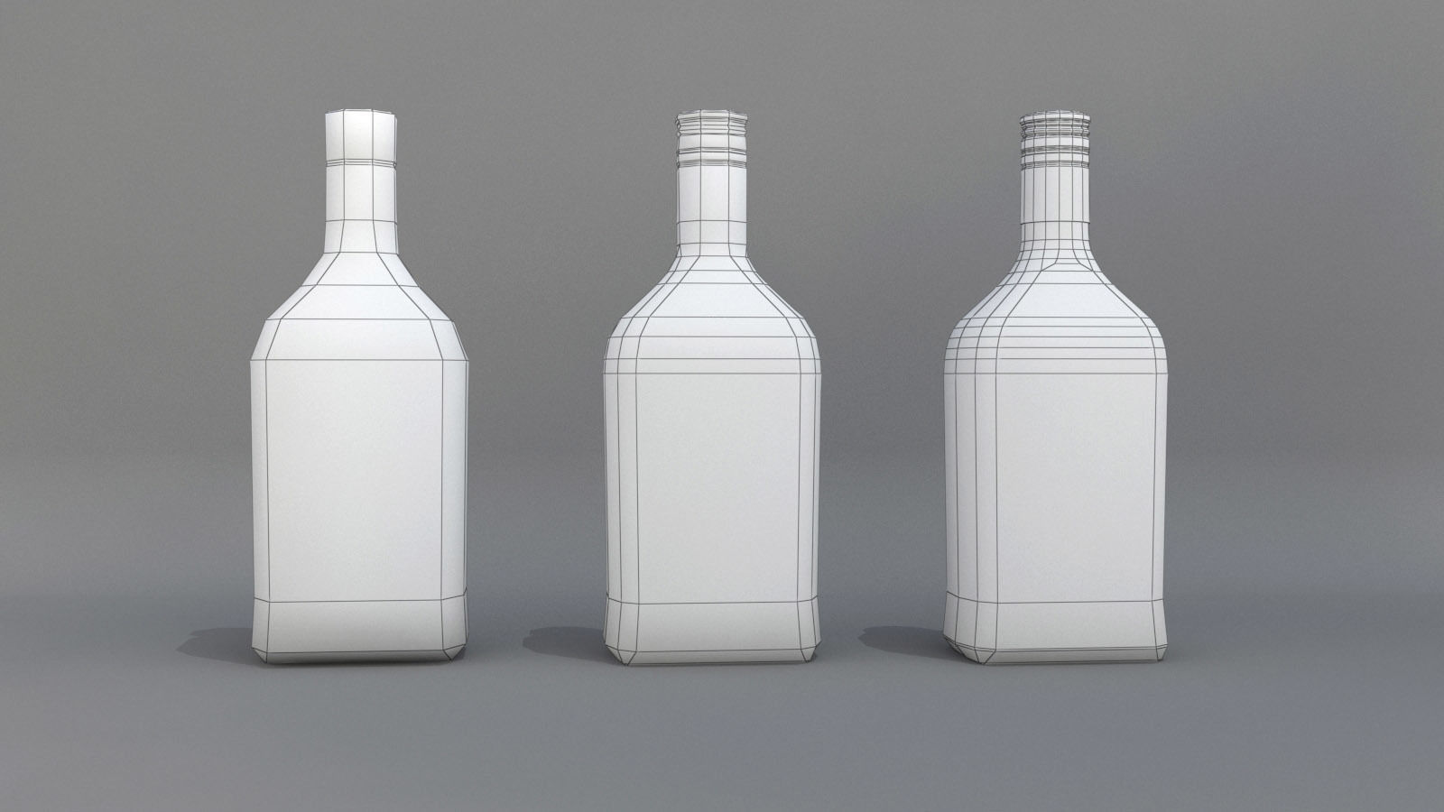 3D Barcelo alcohol Bottle Low-poly 3D model  Low-poly 3D model_3