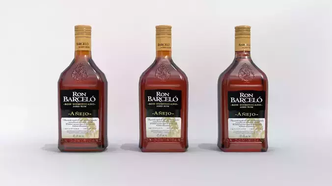 3D Barcelo alcohol Bottle Low-poly 3D model  Low-poly 3D model 3D Barcelo alcohol Bottle Low-poly 3D model  Low-poly 3D model