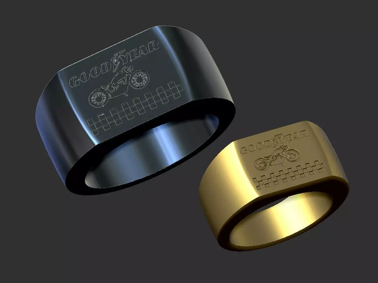 good year 3d model ring 3D print model_0