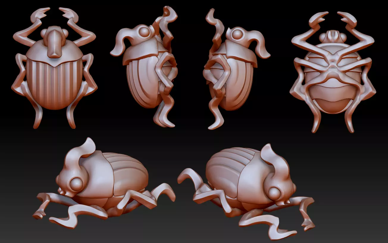 Beatle pendant 3D print model