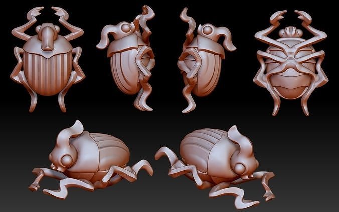 Beatle pendant 3D print model