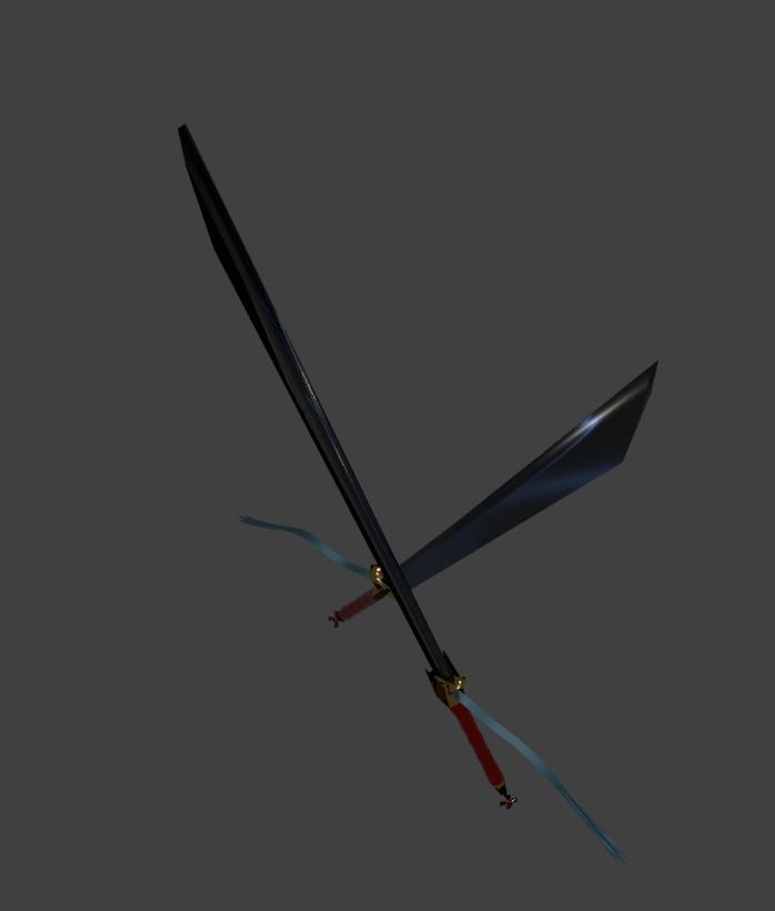 Elven Sword Free 3D model_1
