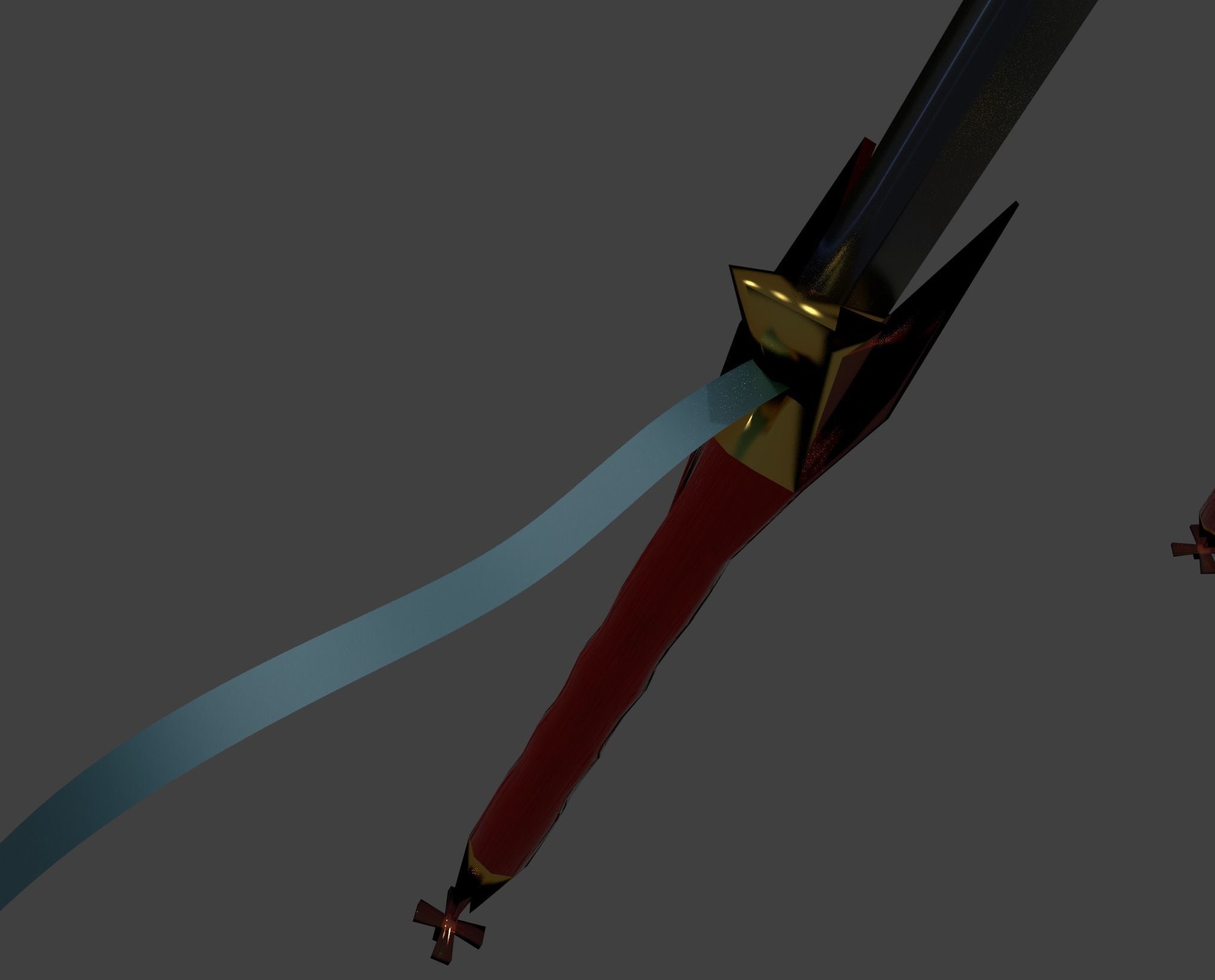 Elven Sword Free 3D model_5