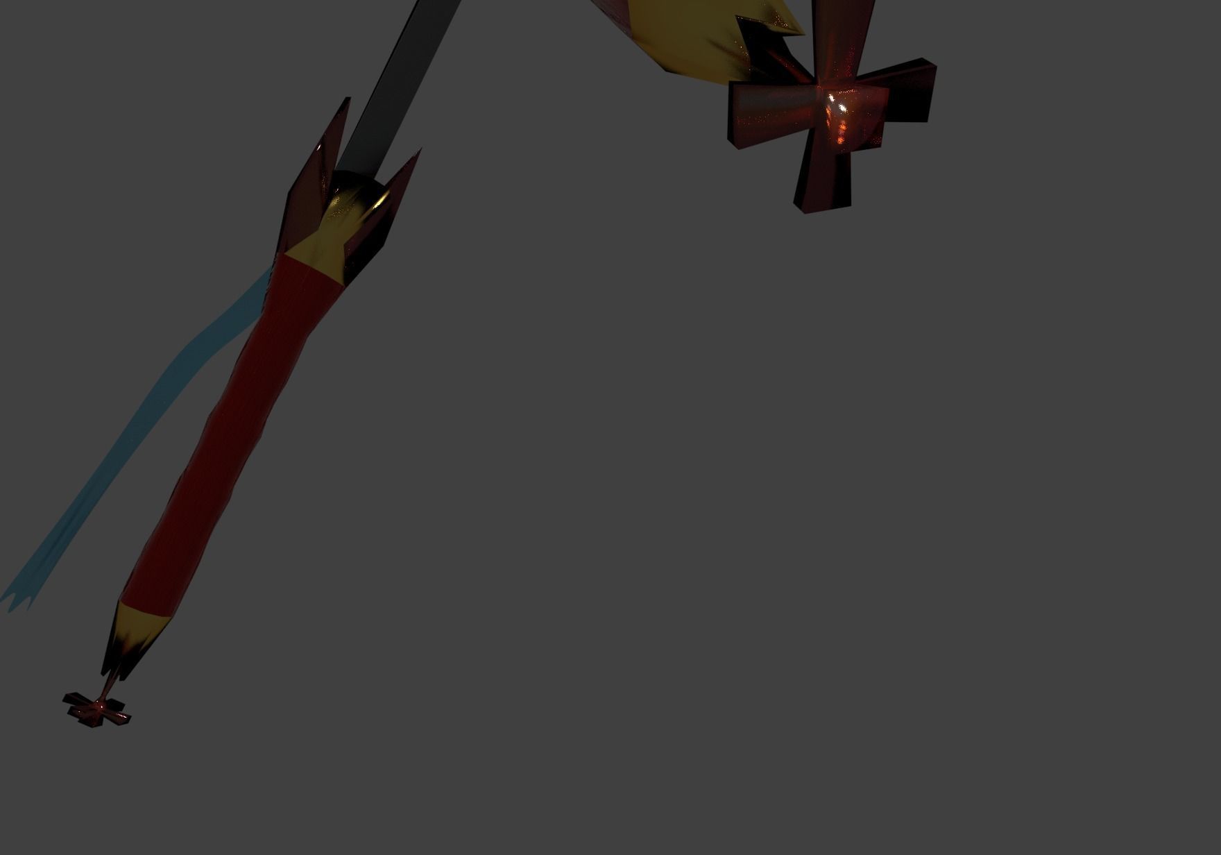 Elven Sword Free 3D model_4