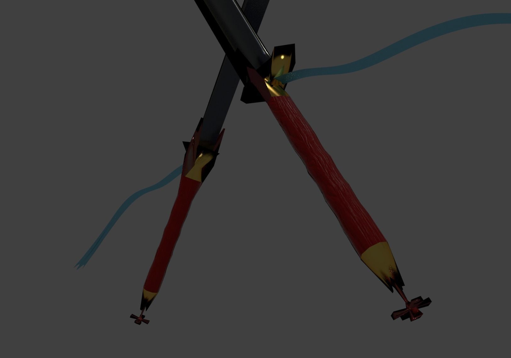 Elven Sword Free 3D model_3