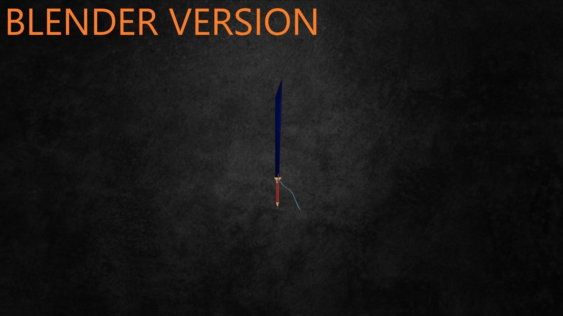 Elven Sword Free 3D model_7
