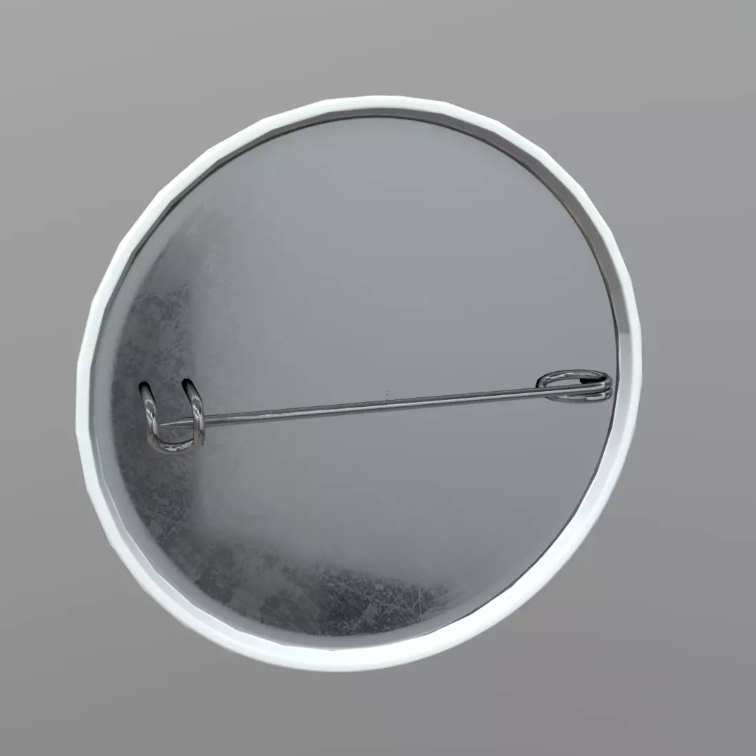 Button ball with logo Low-poly 3D model_0