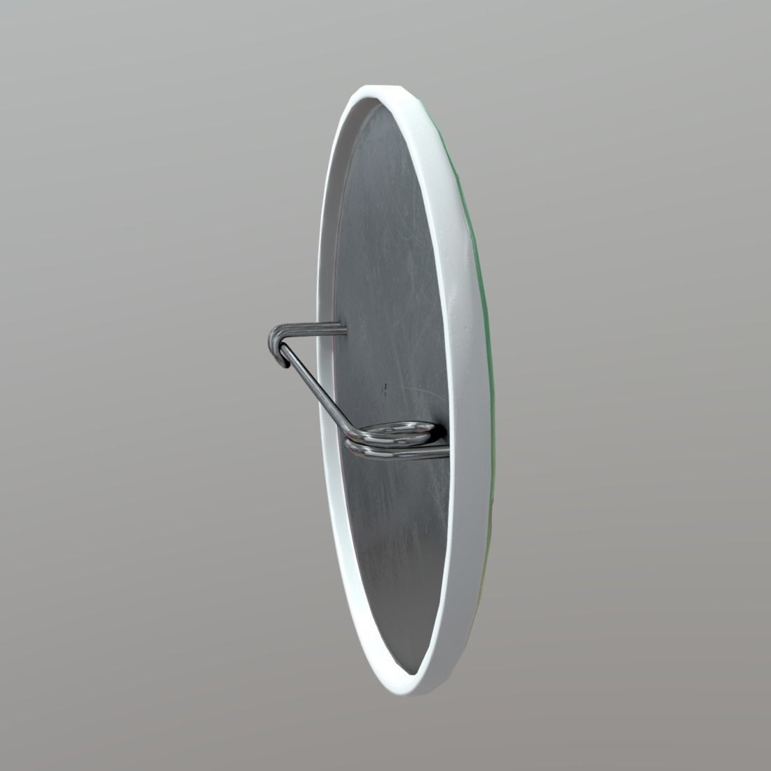 Button ball with logo Low-poly 3D model_3