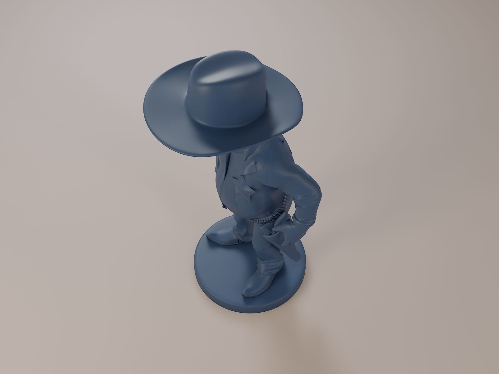 Donald Trump Cowboy 3D print model_13
